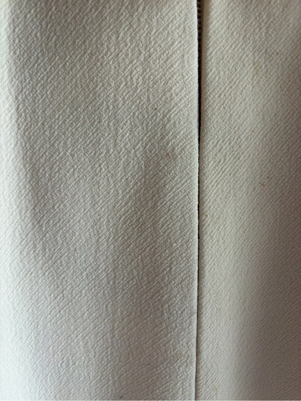 J. Crew Double Cloth Collarless Coat Jacket Wool Cream Size 0 A8918